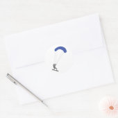 Sticker Rond Kiteboarder (Enveloppe)
