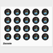 Sticker Rond Kitesurf Kitesurfers (Feuille)