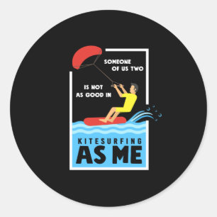 Sticker Rond Kitesurf Kitesurfers