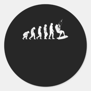 Sticker Rond Kitesurfer Évolution Kitesurfer Développement