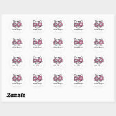 Sticker Rond Kitteh (Feuille)
