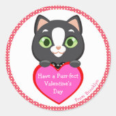 Sticker Rond Kitten Valentin (Devant)
