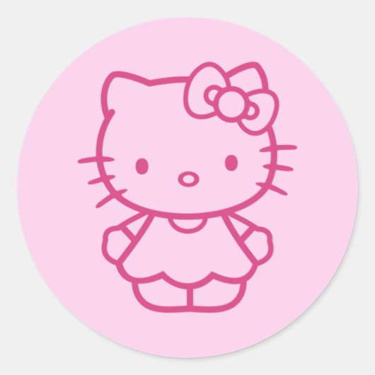 Sticker Rond Kitty (Devant)