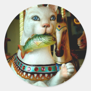 Sticker Rond Kitty