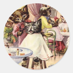 Sticker Rond Kitty