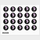 Sticker Rond Kitty (Feuille)