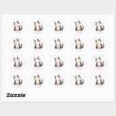 Sticker Rond Kitty (Feuille)