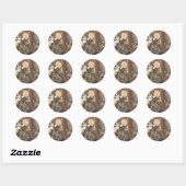 Sticker Rond Kitty (Feuille)