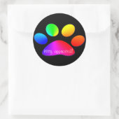 Sticker Rond kitty approuvé (Sac)