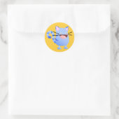 Sticker Rond Kitty Bounce Blue (Sac)