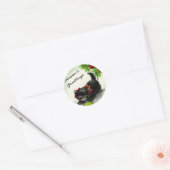 Sticker Rond Kitty Sous L'Arbre (Enveloppe)