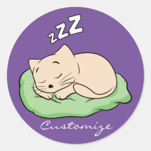 Sticker Rond Kitty Thunder-Cove dormant