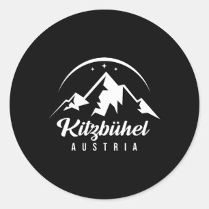 Sticker Rond Kitzbühel Autriche Station de ski Ski Snowboard S