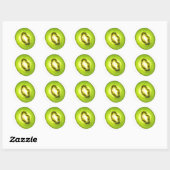 Sticker Rond Kiwi (Feuille)