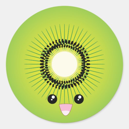 Sticker Rond Kiwi (Devant)