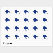 Sticker Rond Kiwi bleu (Feuille)