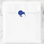 Sticker Rond Kiwi bleu (Sac)