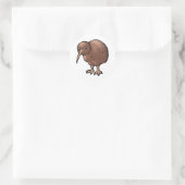 Sticker Rond Kiwi Brown du sud (Sac)