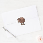 Sticker Rond Kiwi Brown du sud (Enveloppe)