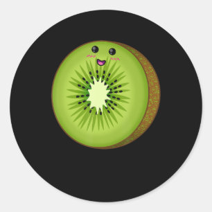 Sticker Rond kiwi costume nourriture fruits halloween paresseux