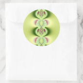 Sticker Rond Kiwi Fine Art Fractal (Sac)