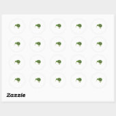 Sticker Rond kiwi nz (Feuille)