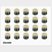Sticker Rond klassic_kampout (Feuille)