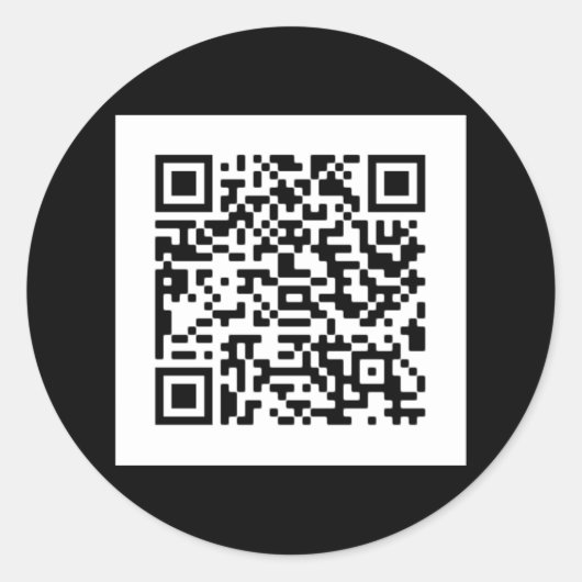 Sticker Rond Klassischer Rundaufkleber mit eigenem QR Code (Devant)