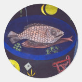 Sticker Rond Klee - Autour du poisson, (Devant)