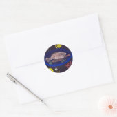 Sticker Rond Klee - Autour du poisson, (Enveloppe)