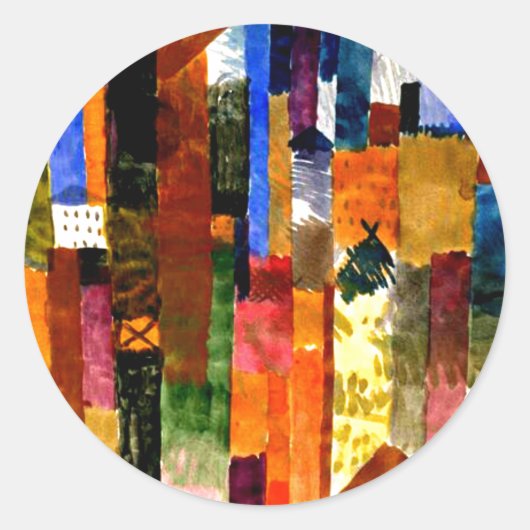 Sticker Rond Klee - Avant la ville (Devant)