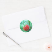 Sticker Rond Kleine Walderdbeere (Enveloppe)