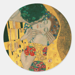 Sticker Rond Klimt // La peinture de baiser
