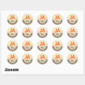Sticker Rond Klisterlapp - 20st. (Feuille)