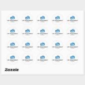 Sticker Rond Klisterlapp - 20st. (Feuille)