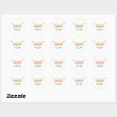 Sticker Rond Knit (Feuille)