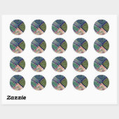 Sticker Rond Knit Artisanware (Feuille)