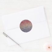 Sticker Rond Knit coloré (Enveloppe)