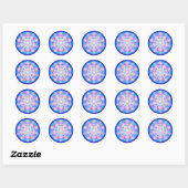 Sticker Rond Knit-In-PHI (Feuille)