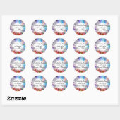 Sticker Rond Knit main (Feuille)