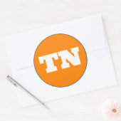 Sticker Rond Knoxville (TN) - Orange x blanc x gris (Enveloppe)
