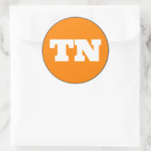 Sticker Rond Knoxville (TN) - Orange x blanc x gris (Sac)