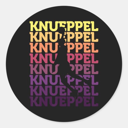 Sticker Rond Knueppel Sketll Amazing Fan Support 2  (Devant)