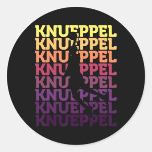 Sticker Rond Knueppel Sketll Incroyable Soutien des Fans 2