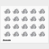 Sticker Rond Koala (Feuille)