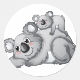 Sticker Rond Koala