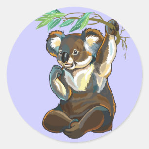 Sticker Rond koala
