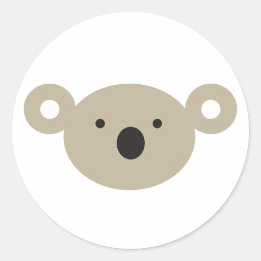 Sticker Rond Koala Bear (Devant)