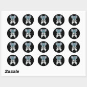 Sticker Rond Koala Does Karate  (Feuille)