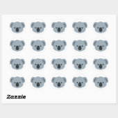 Sticker Rond Koala emoji (Feuille)